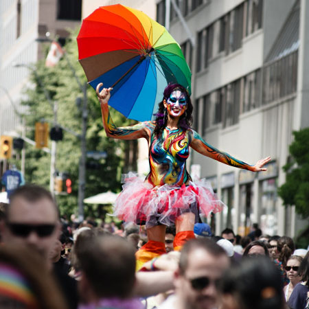 Toronto Themed Stilt Walker