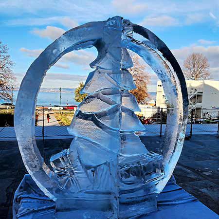 Scultore di Ghiaccio in Francia