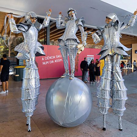 Futuristic Stilt Walkers