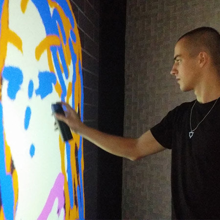 Virtual Digital Graffiti Wall