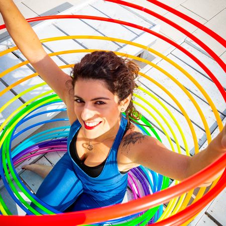 Spectacle de Hula Hoop à Berlin