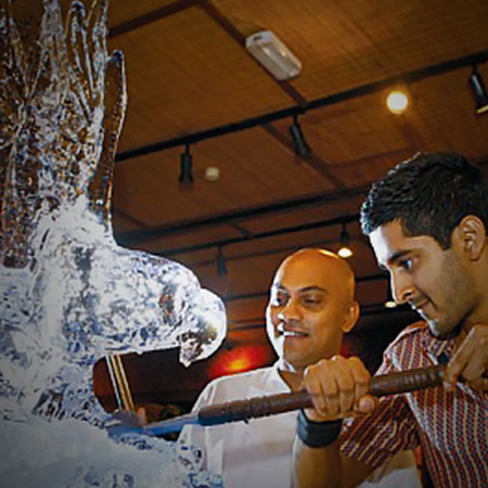 Sculptures de glace à Dubaï