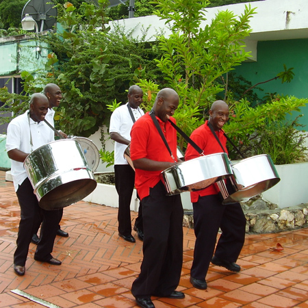 Trinidad und Tobago Stahltrommeln