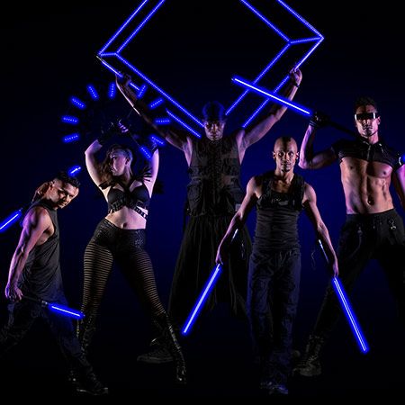 Gruppo di danza circense LED