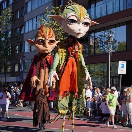 Fantasy Elf Stilt Puppets