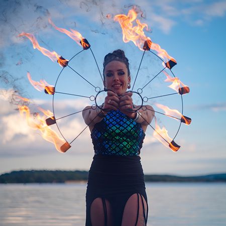 Female Fire Dancer