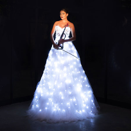 Illuminated Dress Violin Player