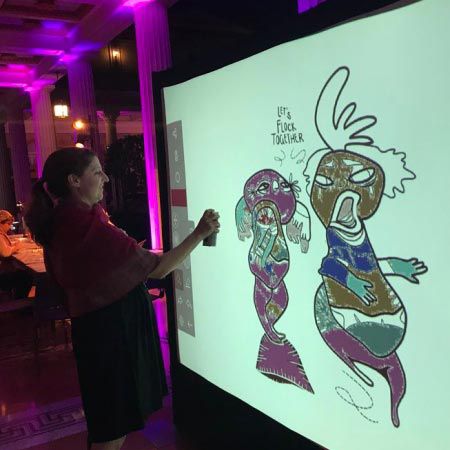 Interactive Graffiti Wall USA