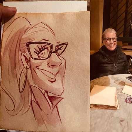 Wine Caricaturist California