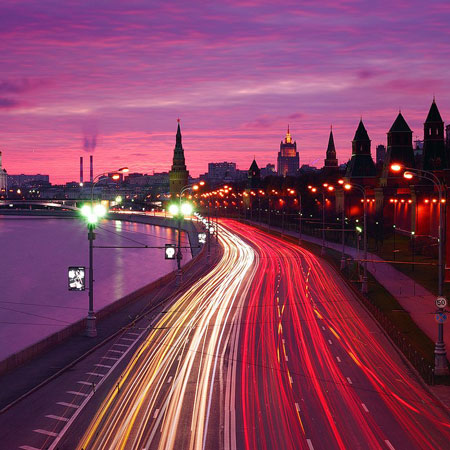 Balade nocturne à Moscou