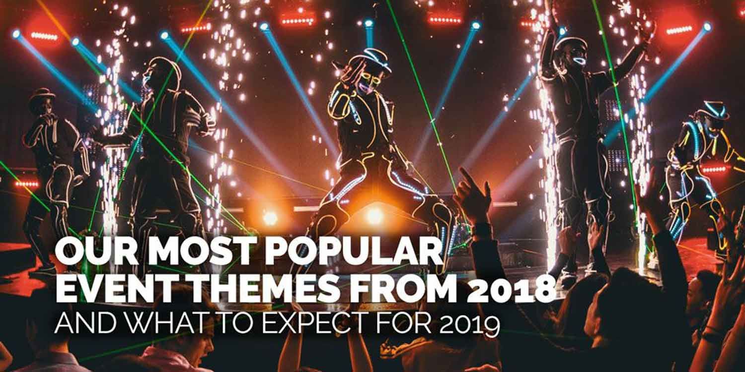 Our Most Popular Event Themes from 2018 and What to Expect for 2019