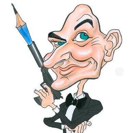 Lebendiger Karikaturist Schweiz