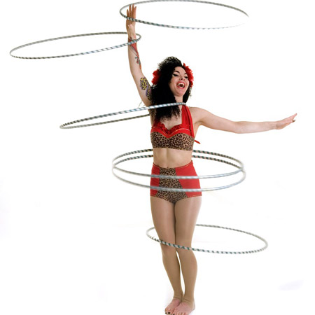 Artista profesional de Hula Hoop