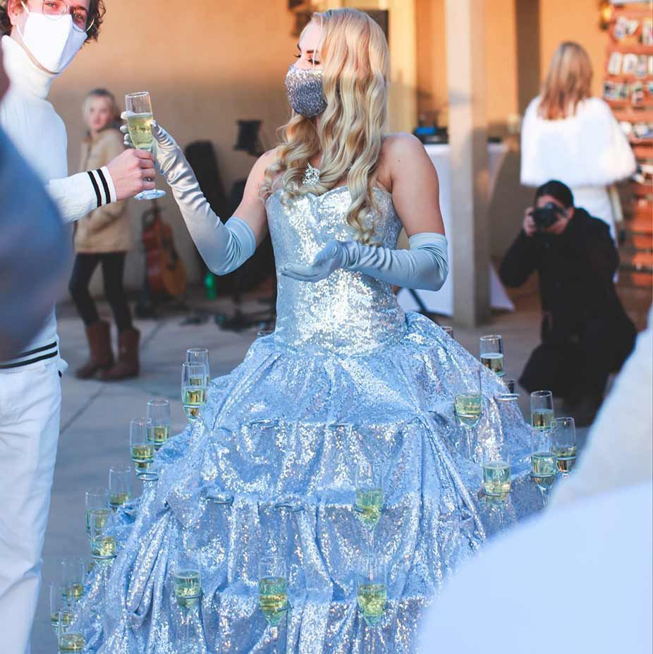 Champagne Tulle Hostess Evening Gown For Girls: Perfect Attire For Piano Performances