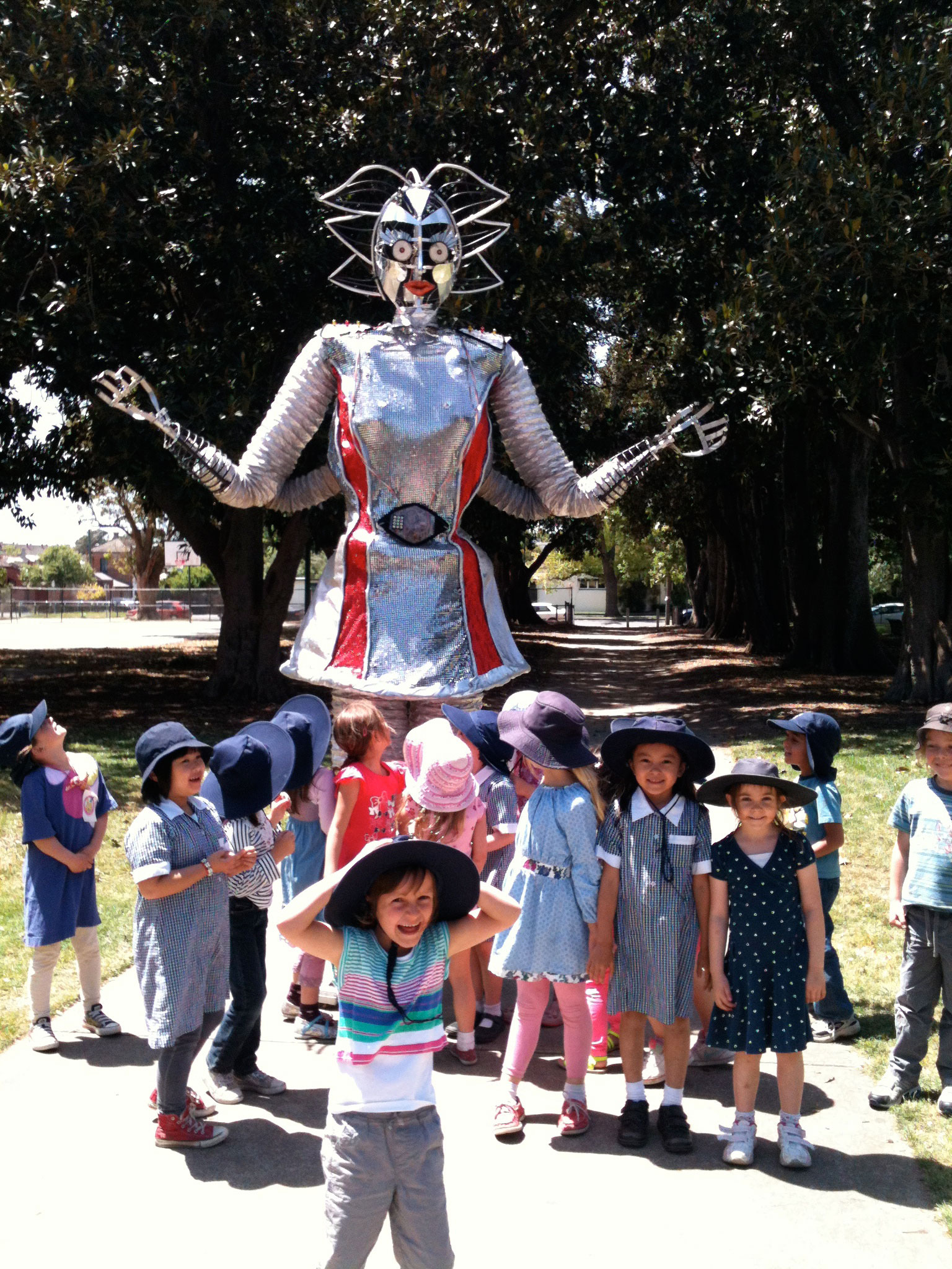 Stilt Walking Android Walk Around Robot Melbourne Stilt Act Melbourne