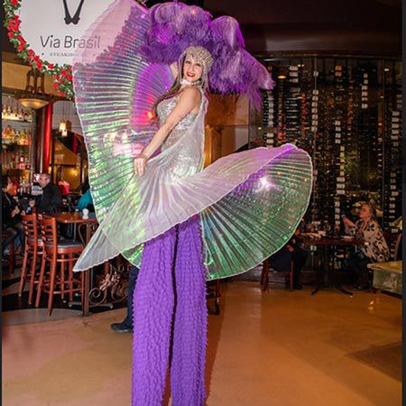 Showgirl Stilt Walker Las Vegas