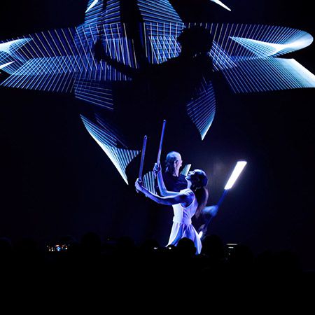 Live Light Painting Dance Show