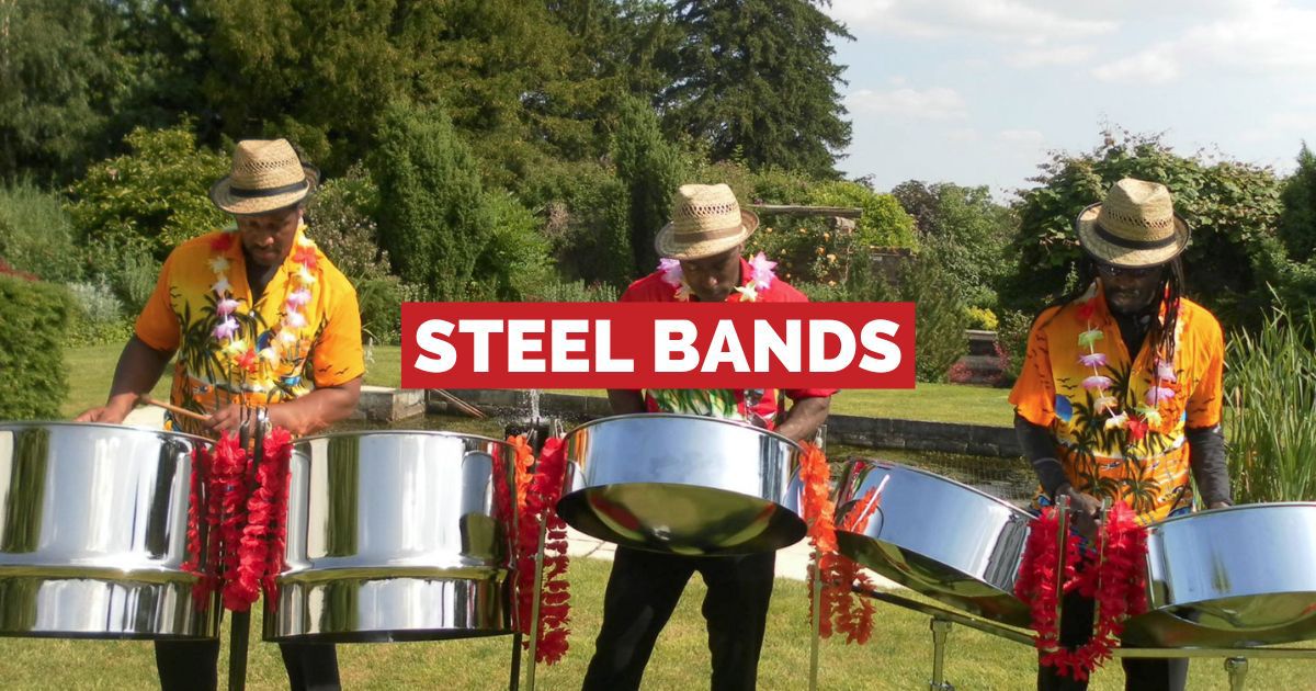 Caribbean Steel Drum Bands Steel Band Hire Book Steel Bands