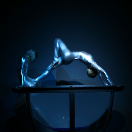Spectacle d'acrobaties aquatiques