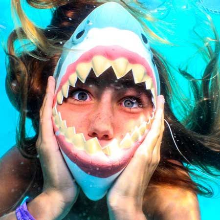 Unterwasser Selfie Kabine