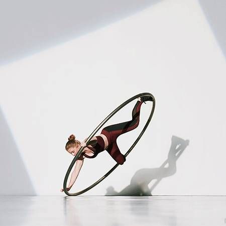 Cyr Wheel Circus Performer