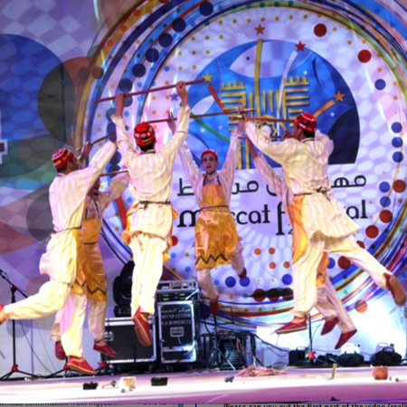 Marokkanische Folklore-Tänzer