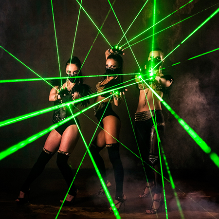 LED Laser Weibliche Tänzerinnen