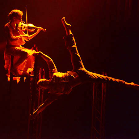 Handstand Dance and Violin