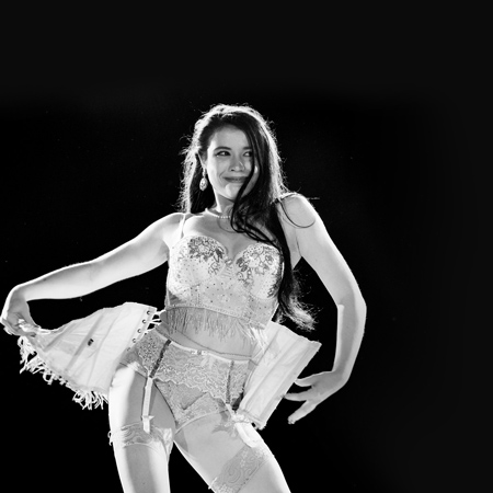 Klassische Burlesque-Extravaganz