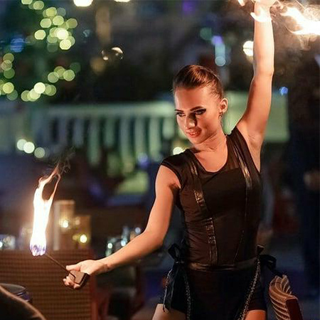 Spectacles de feu à Dubaï