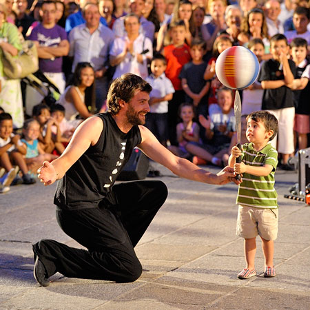 Spectacle de jonglerie à Madrid