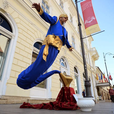 Levitating Street Performers