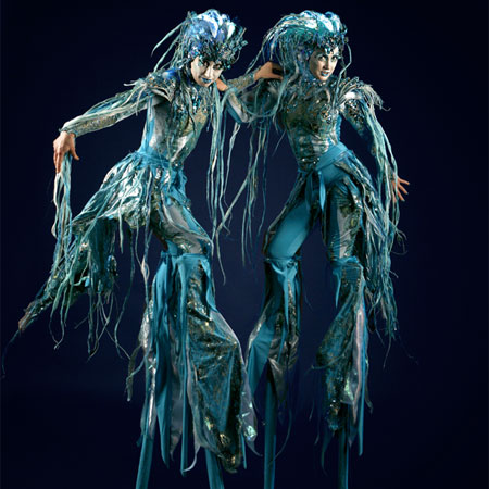 Mermaid Stilt Characters