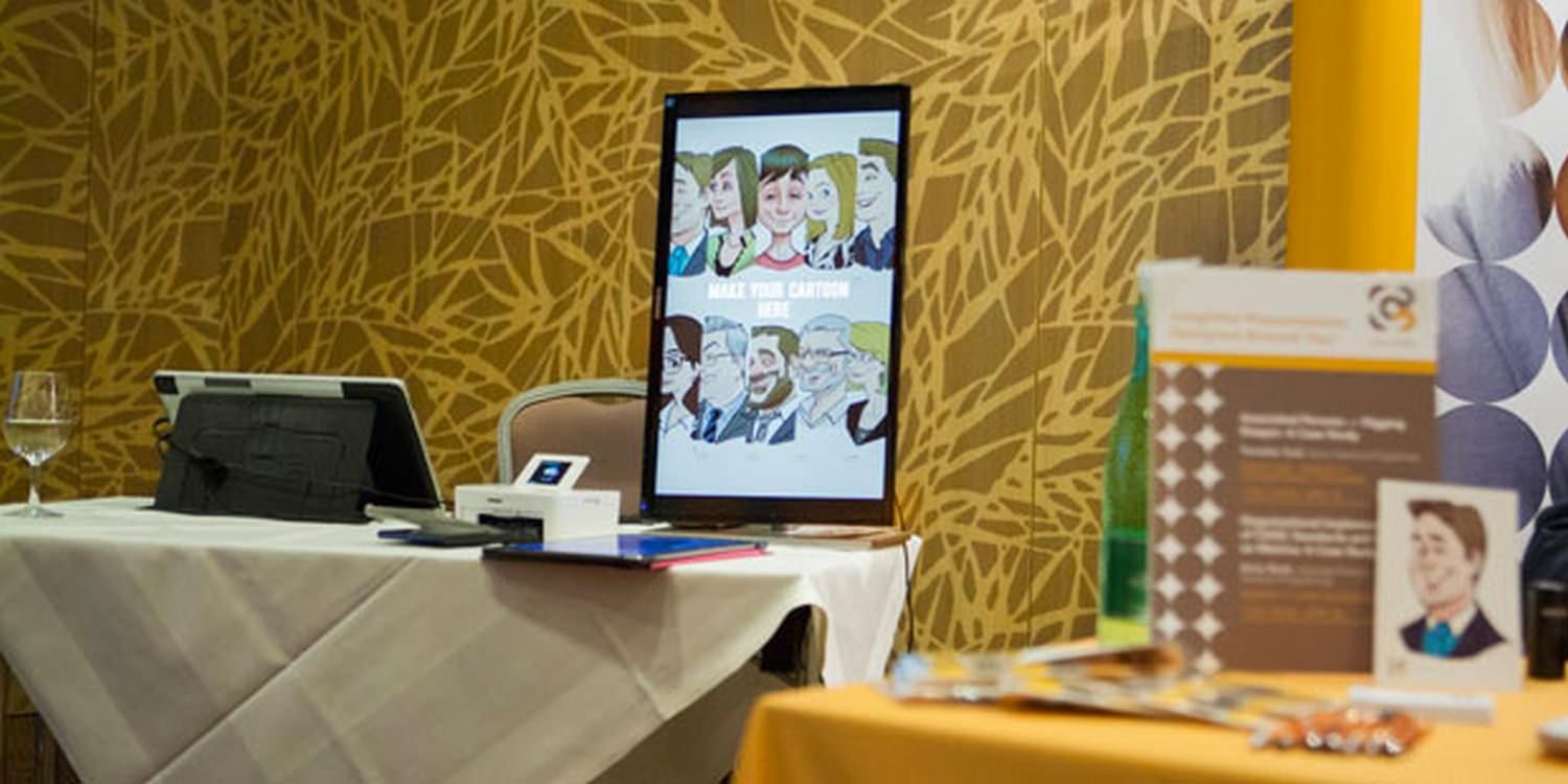 Digital Caricatures Draw Attention At Corporate Conference