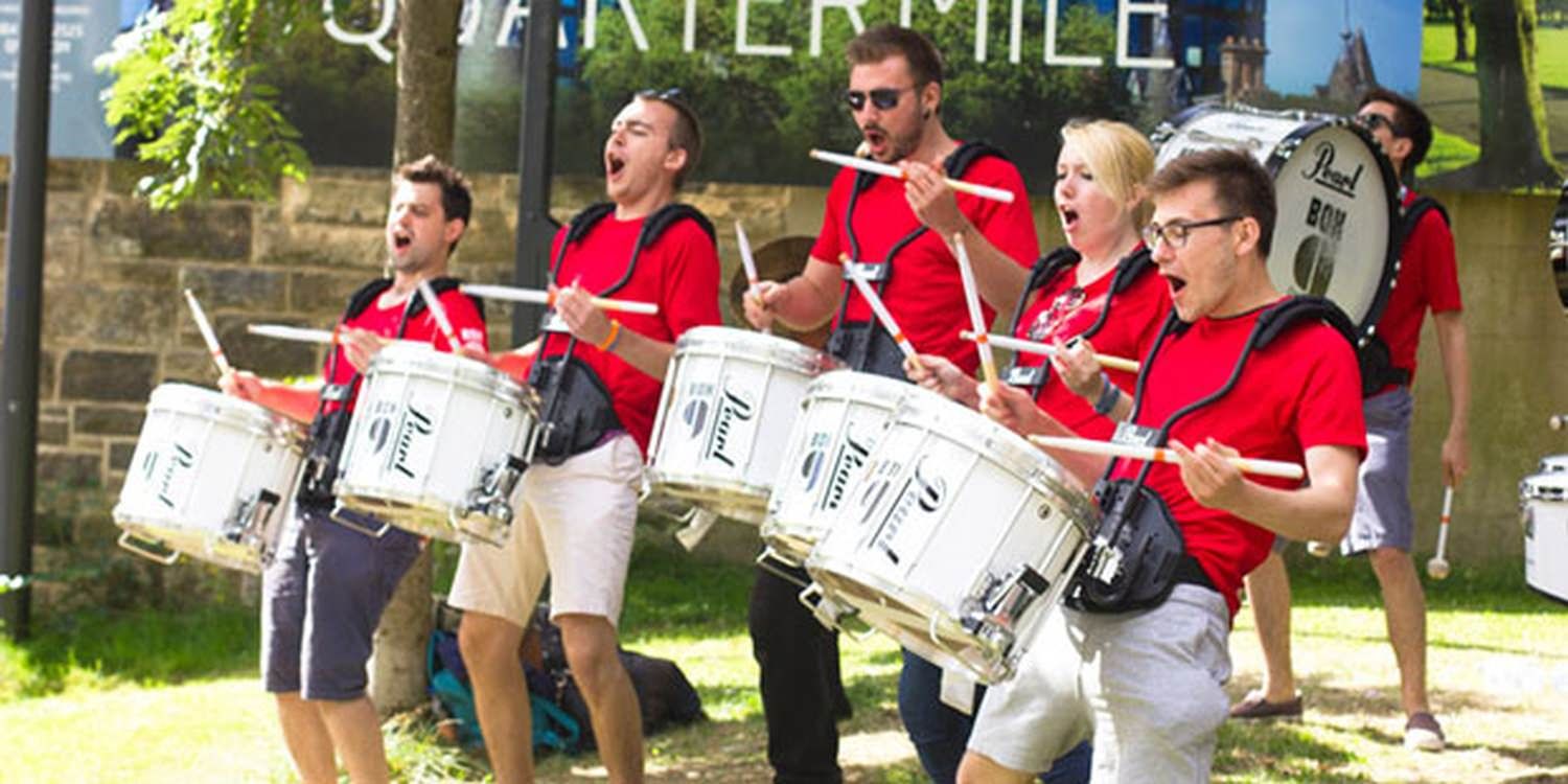 Drummers Make An Impact At Shell Event