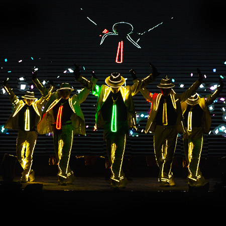 Danseurs LED de Michael Jackson