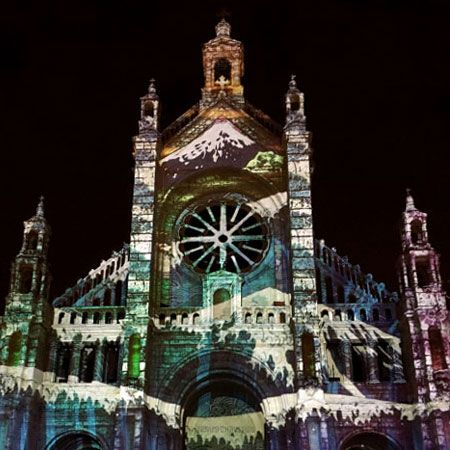 Vidéo Mapping de Façade de Bâtiment
