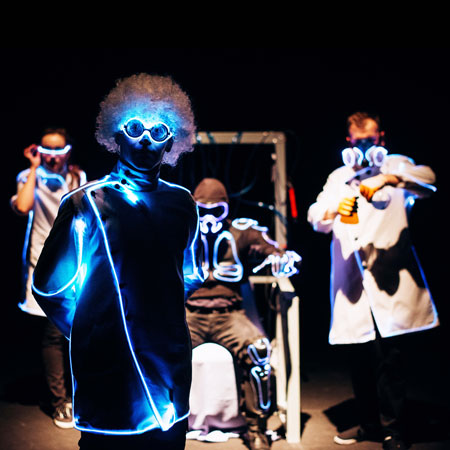 Wissenschaftliches Experiment LED-Show