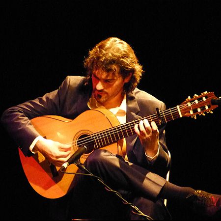 Männlicher Flamenco-Gitarrist Madrid