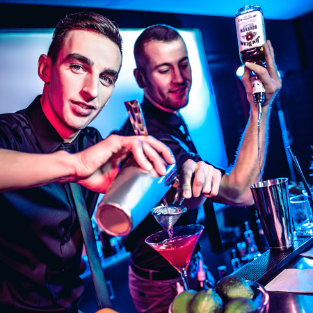 Spectacle de flair bartending