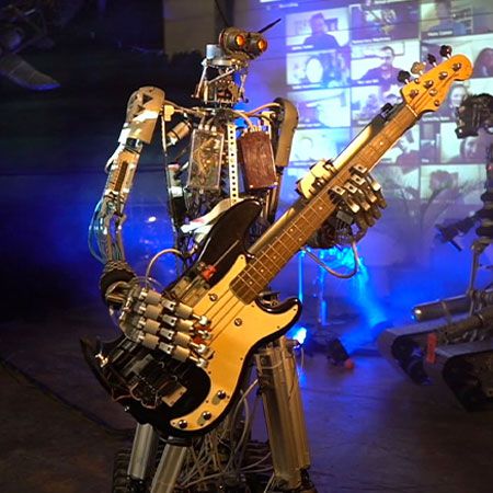 Band di Robot dal Vivo