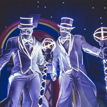 LED Blanc Stilt Gentlemen