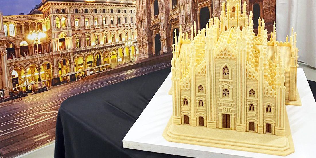 Pastry Sculpture and Coffee Art at Milan Corporate Exhibition
