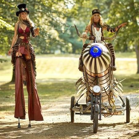 Espectáculo de Cohete Steampunk