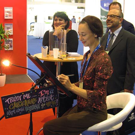 Female Caricaturist Amsterdam