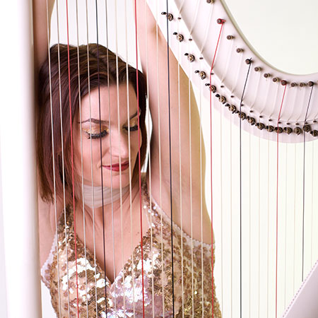 LED Harp Player & Singer