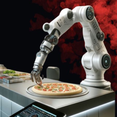 Robot Haciendo Pizza