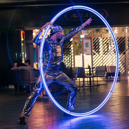 LED Cyr Wheel Performer Dubai