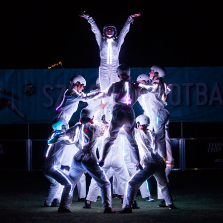 Spectacle de danse de drones