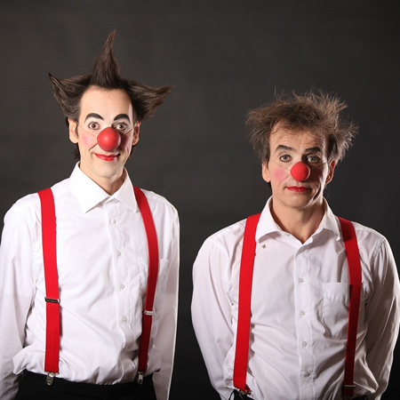 Spazieren Sie mit Comedy Clowns